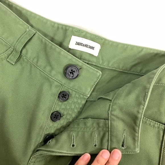 ZADIG & VOLTAIRE Suzan 2.5" Button-Fly Mini Shorts - Picture 4 of 6